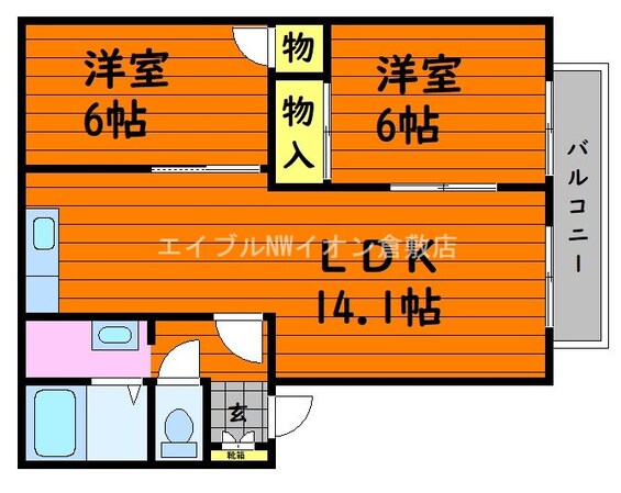 SCHOLA白楽町　B棟の物件間取画像